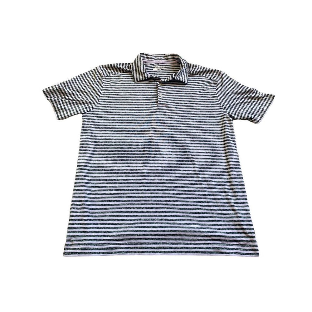 Nike Golf Men's Large Polo Dri-Fit Tour Performance Purple Gray Short Sleeve (X)